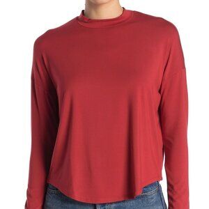 MADEWELL "tatiana" Mock Neck BNWT Orange Top NEW
